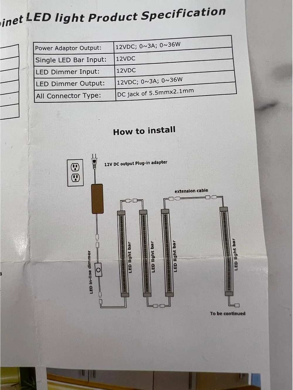 Litever 6 Pack Linear Cabinet LED Light Kit 31W 3000K/5000K CRI>80